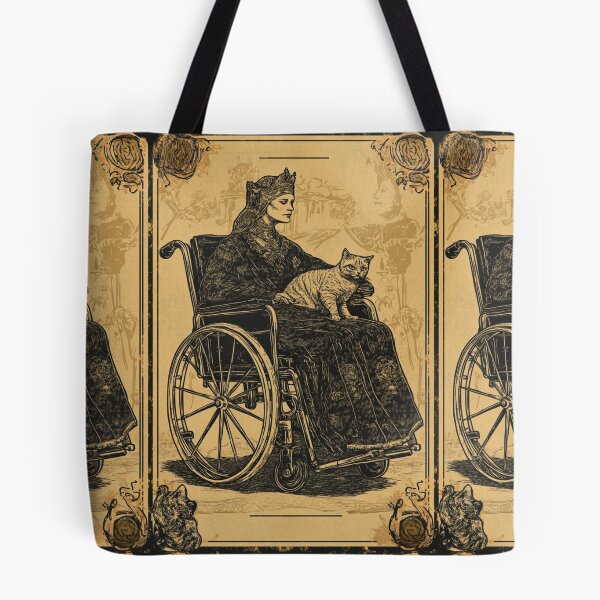 Item preview, Rolling with my cat homie wheelchair tarot designed and sold by MendaciousMina.
