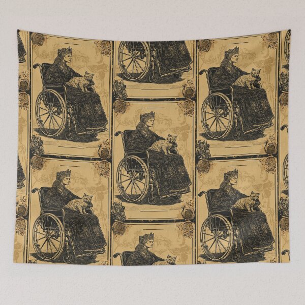 Item preview, Rolling with my cat homie wheelchair tarot designed and sold by MendaciousMina.