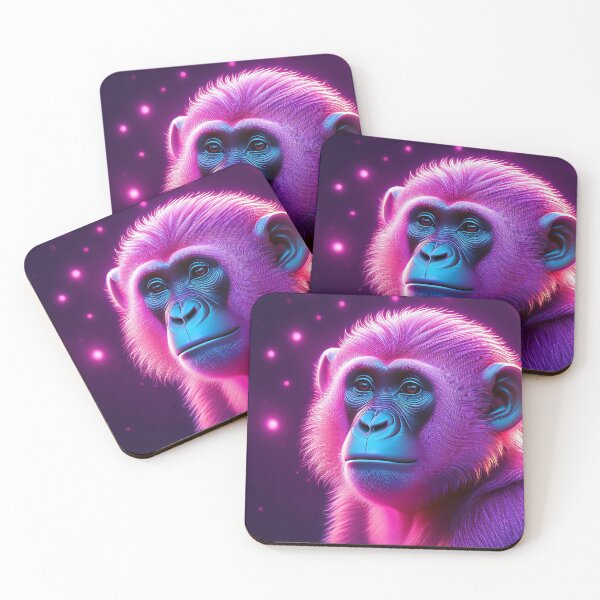 Item preview, Pink | Glowing Neon Monkey Collection | Hyperrealistic designed and sold by monkeybusiness.pt.