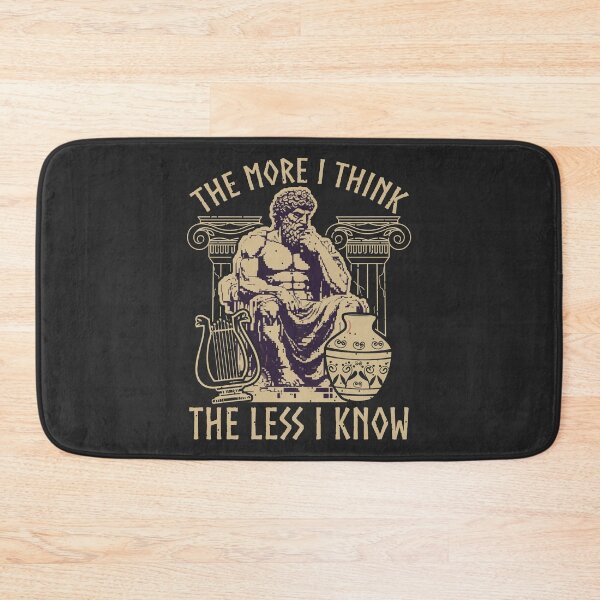Item preview, The More I Think The Less I Know Sepia Philosopher Reflections designed and sold by SplashTastic.