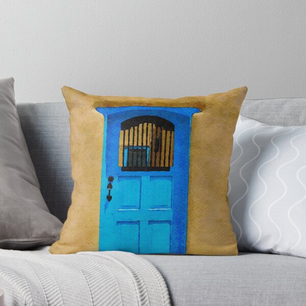 Item preview, Charming blue door in adobe building with rustic appeal designed and sold by GestaltImagery.