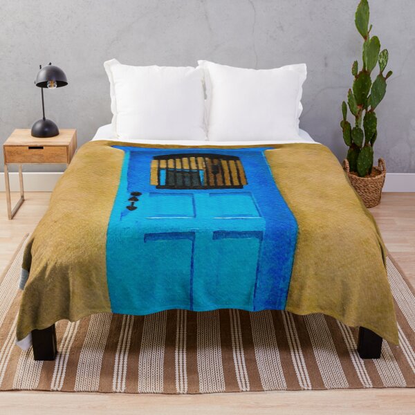 Item preview, Encantadora puerta azul en edificio de adobe con atractivo rústico designed and sold by GestaltImagery.
