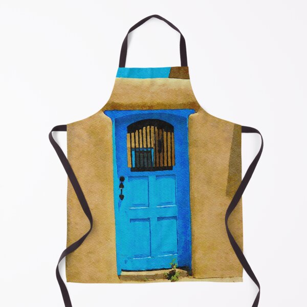 Item preview, Charming blue door in adobe building with rustic appeal designed and sold by GestaltImagery.
