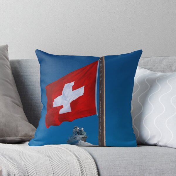 Item preview, Sphinx Observatory At Top Of Jungfraujoch and Swiss Flag designed and sold by Mats Silvan.
