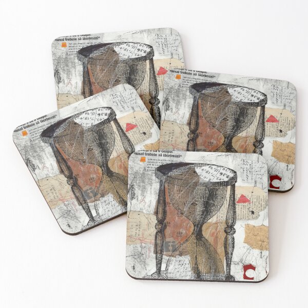 Item preview, The Time I Kill Is Killing Me – Artistic Hourglass Collage designed and sold by art2print.