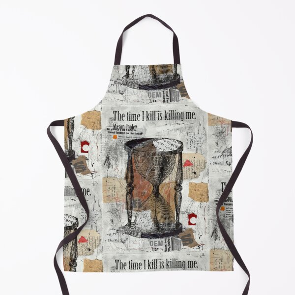 Item preview, The Time I Kill Is Killing Me – Artistic Hourglass Collage designed and sold by art2print.