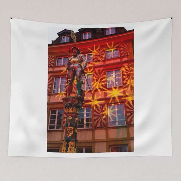 Item preview, Fountain with Statue in Front of an Illuminated House designed and sold by Mats Silvan.