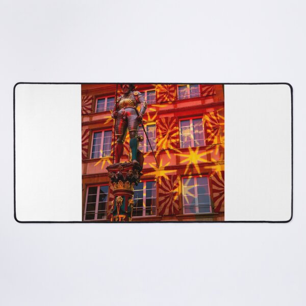 Item preview, Fountain with Statue in Front of an Illuminated House designed and sold by Mats Silvan.