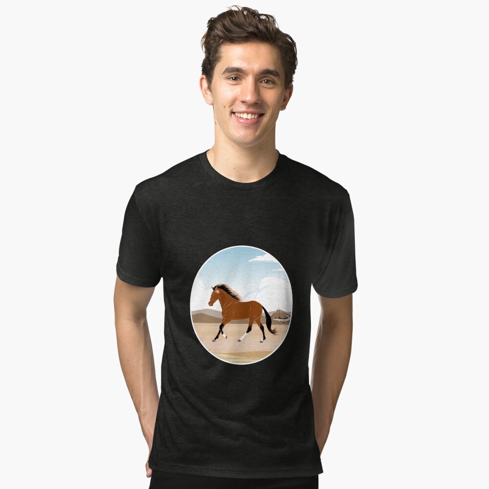 Aperçu de l'œuvre T-shirt chiné créée et vendue par WebEquitation.