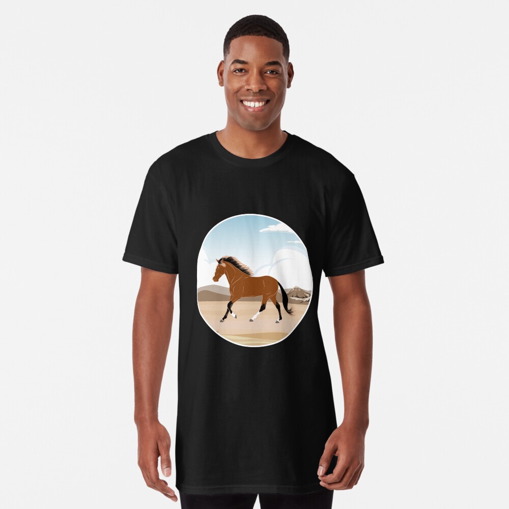 Aperçu de l'œuvre T-shirt long créée et vendue par WebEquitation.
