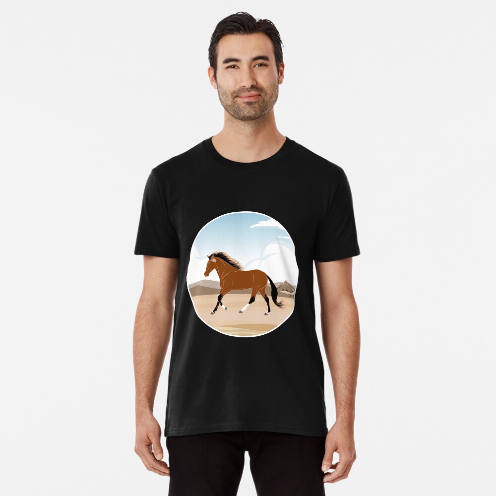Aperçu de l'œuvre T-shirt premium créée et vendue par WebEquitation.