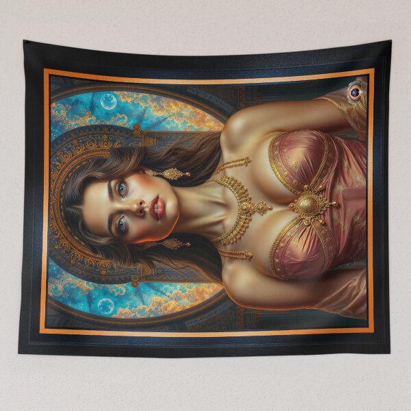 Item preview, A Classic Glamour Portrait Of Elisaveta Araminta In Luxurious Rose and Gold Stunning AI Concept Art by Xzendor7 designed and sold by Xzendor7 Digital Art Creations.