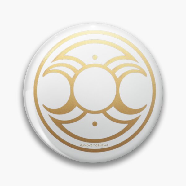 Item preview, Triple Moon Goddess Gold Symbol  designed and sold by AmoreDesignsUK.