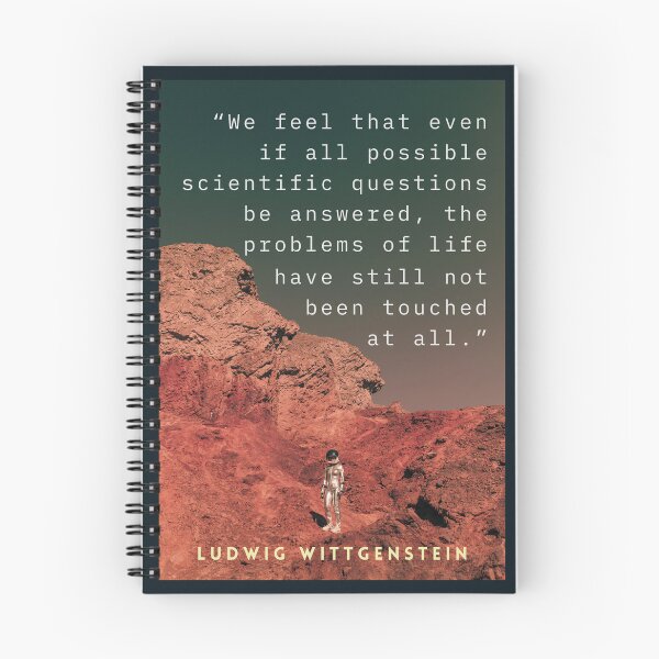 Item preview, Ludwig Wittgenstein: We feel that even when all possible scientific questions have been answered, the problems of life remain completely untouched. designed and sold by artbleed.