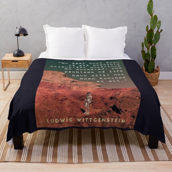 Item preview, Ludwig Wittgenstein: We feel that even when all possible scientific questions have been answered, the problems of life remain completely untouched. designed and sold by artbleed.