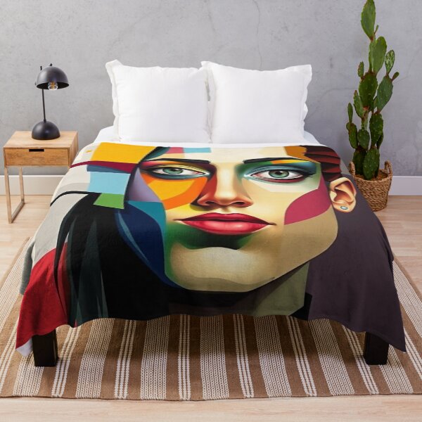 Item preview, Fragmented Identity – Abstract Portrait in Color designed and sold by SparkyBamBam.