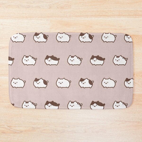 Item preview, Plump Cats Pattern / Pink Beige designed and sold by Yuru Pals.