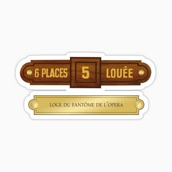 Item preview, Replica Box Five Door Plaque - Palais Garnier designed and sold by Bookboned.