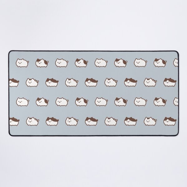 Item preview, Plump Cats Pattern / Blue Beige designed and sold by Yuru Pals.