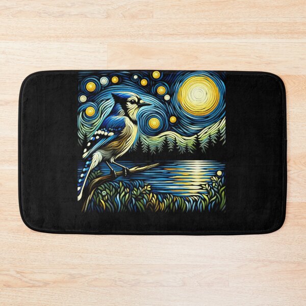 Item preview, Starry Night Blue Jay Van Gogh Bird Lover designed and sold by Kimberley King Art  King Art.