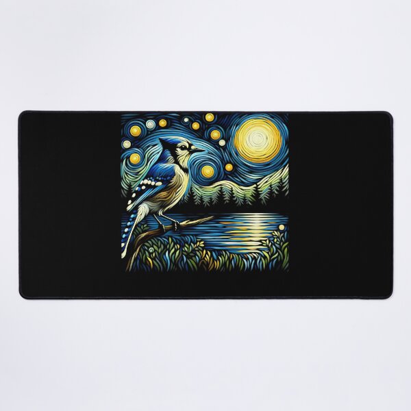 Item preview, Starry Night Blue Jay Van Gogh Bird Lover designed and sold by Kimberley King Art  King Art.