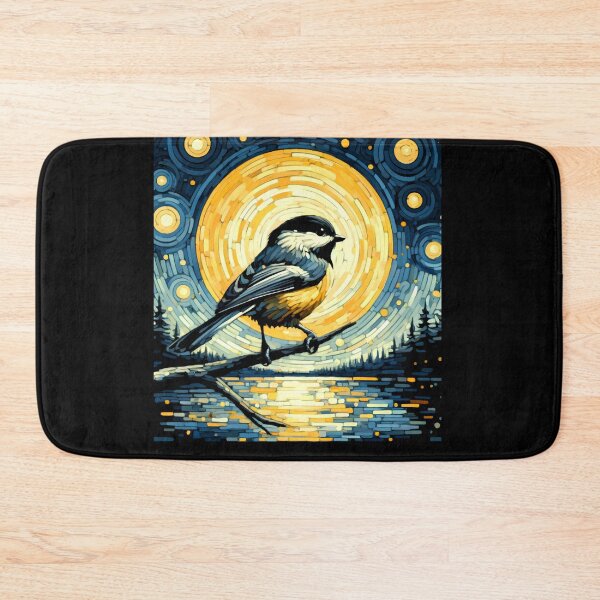 Item preview, Starry Night Chickadee Van Gogh Bird Lover designed and sold by Kimberley King Art  King Art.