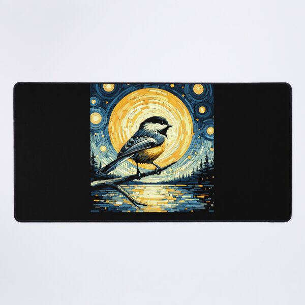 Item preview, Starry Night Chickadee Van Gogh Bird Lover designed and sold by Kimberley King Art  King Art.