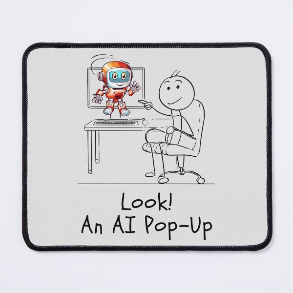 Item preview, Funny Look!  An Artificial Intelligence (AI) Pop-Up Cartoon. designed and sold by MPC-Mince-Pies.