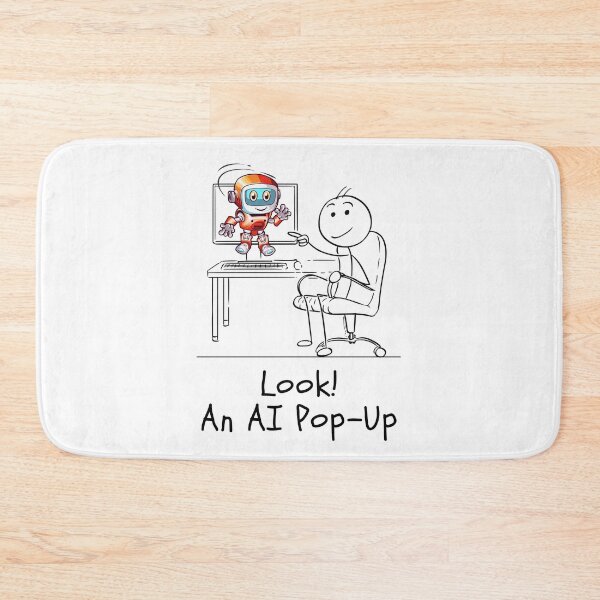 Item preview, Funny Look!  An Artificial Intelligence (AI) Pop-Up Cartoon. designed and sold by MPC-Mince-Pies.
