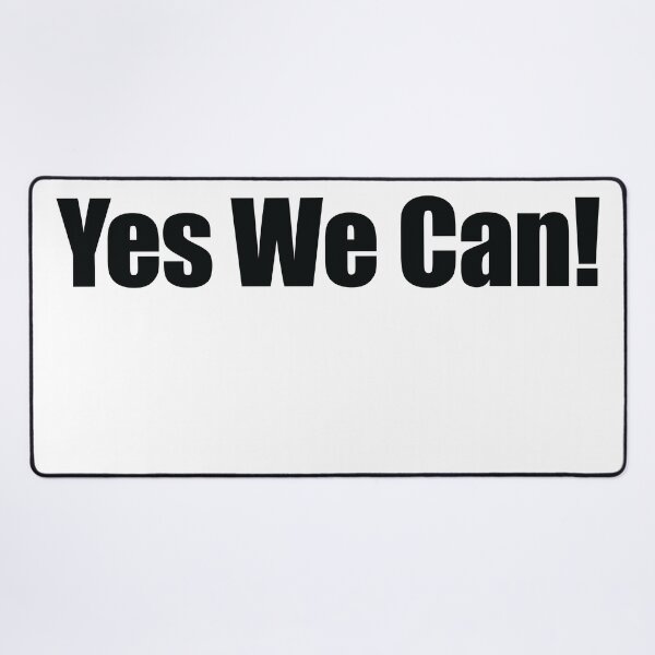 Item preview, Yes We Can! black bold font designed and sold by deynaaz.