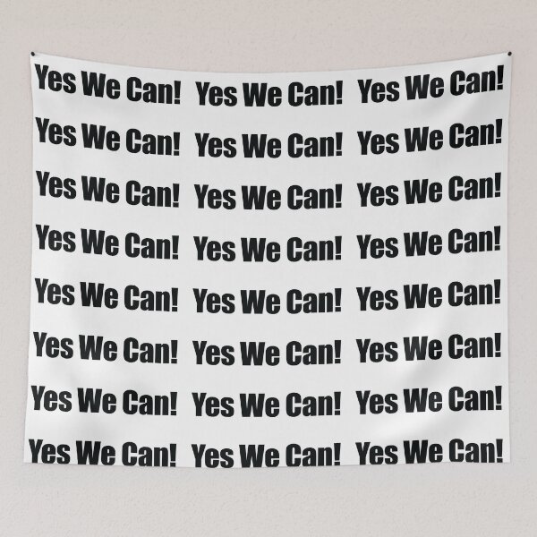 Item preview, Yes We Can! black bold font designed and sold by deynaaz.
