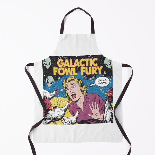 Item preview, Alien chickens, panic, farm, Sci-Fi, funnyfits70, Humor, Funny, retro, vintage, funny quotes, animal humor, designed and sold by FunnyFits70.