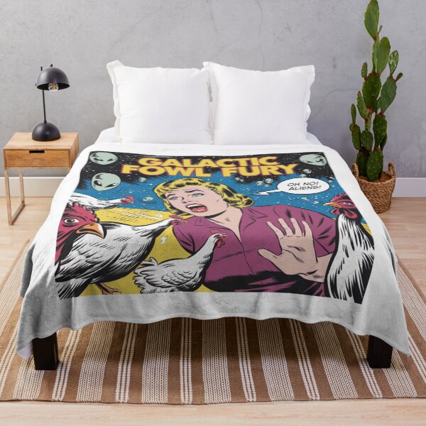 Item preview, Alien chickens, panic, farm, Sci-Fi, funnyfits70, Humor, Funny, retro, vintage, funny quotes, animal humor, designed and sold by FunnyFits70.