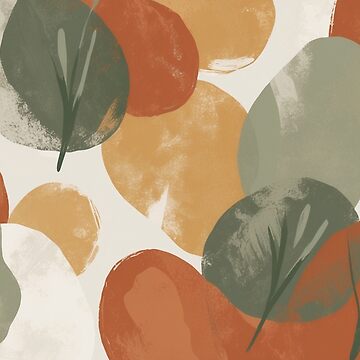 Artwork thumbnail, Autumn Breeze – Abstract Botanical Art by PixelsArtist.com