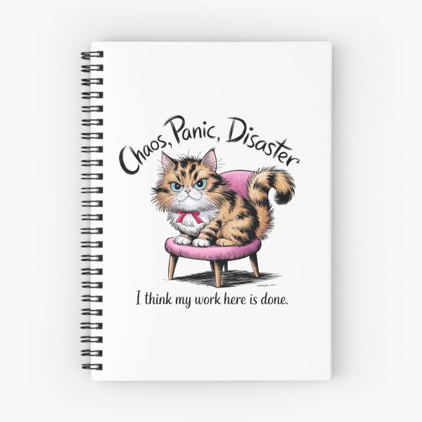 Item preview, my work is done, cat, feline, trouble maker, funnyfits70, Humor, Funny, retro, vintages, funny quotes, animal humor, designed and sold by FunnyFits70.