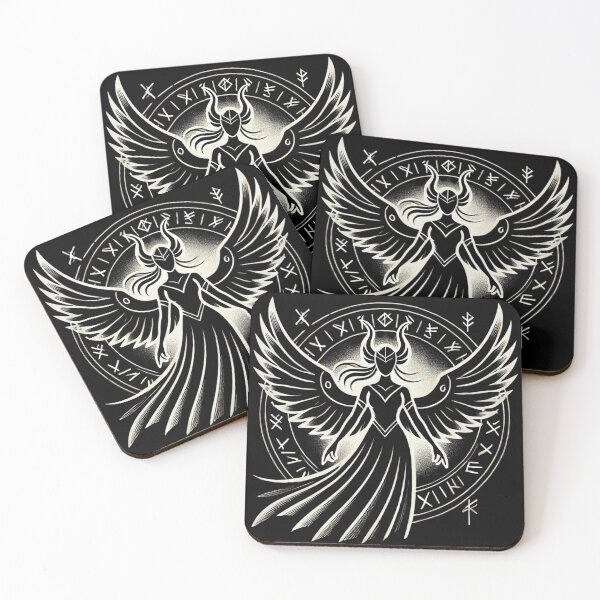 Item preview, Dark Valkyrie - Guardian of Warriors designed and sold by RavenRunes.