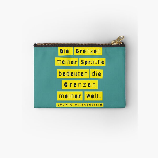 Item preview, Ludwig Wittgenstein quote: Die Grenzen meiner Sprache bedeuten die Grenzen meiner Welt. designed and sold by artbleed.