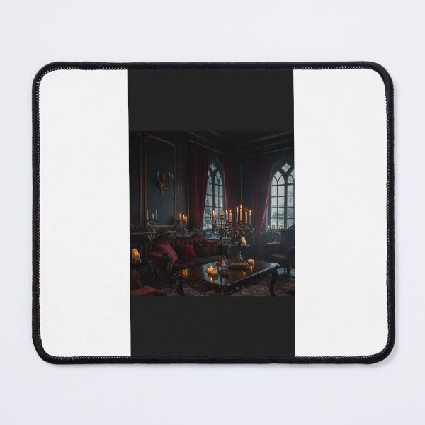 Item preview, Gothic living room with Gothic arch windows designed and sold by Helen Enchanted Designs .