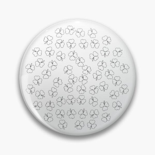 Item preview, Shamrocks Pattern Black Outline designed and sold by ellenhenry.