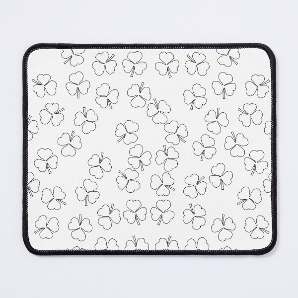 Item preview, Shamrocks Pattern Black Outline designed and sold by ellenhenry.