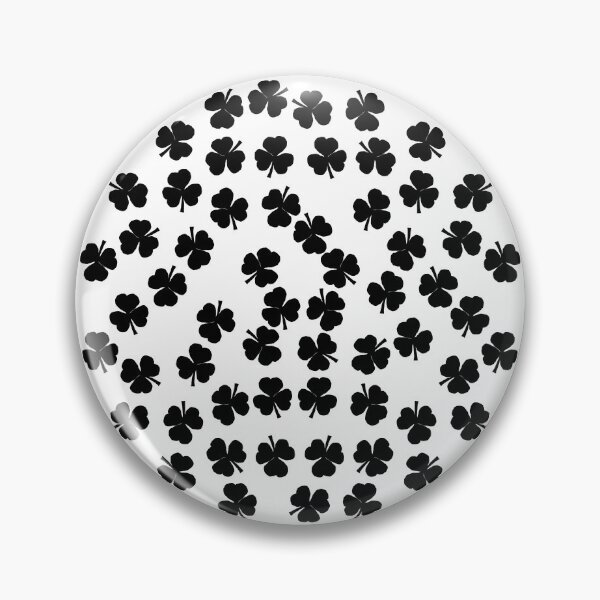 Item preview, Shamrocks Black Circle designed and sold by ellenhenry.