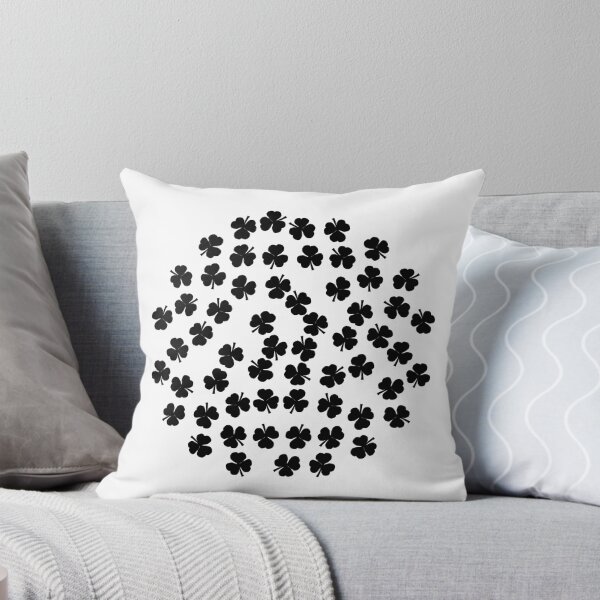 Item preview, Shamrocks Black Circle designed and sold by ellenhenry.