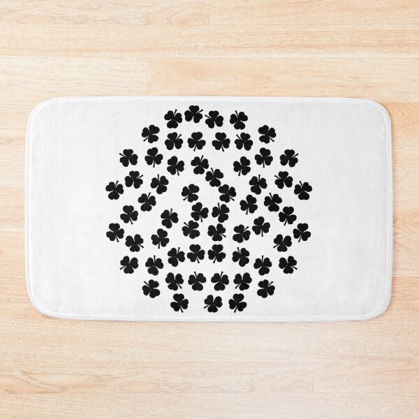 Item preview, Shamrocks Black Circle designed and sold by ellenhenry.
