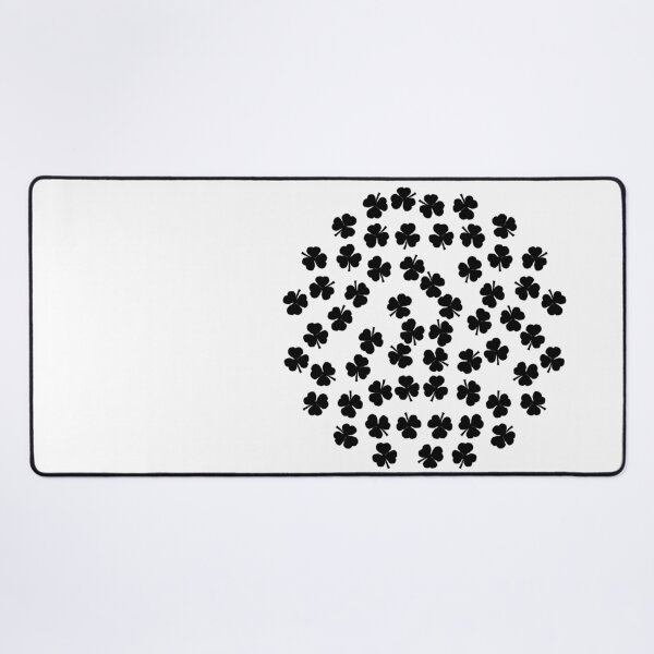 Item preview, Shamrocks Black Circle designed and sold by ellenhenry.