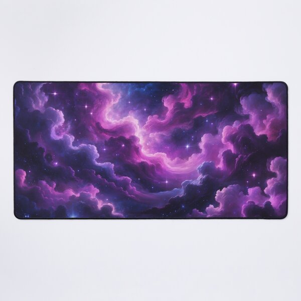 Cosmic Nebula – Purple Dreamscape Desk Mat