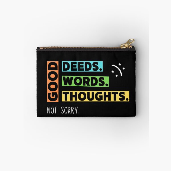 Item preview, Good Deeds, Words, Thoughts - Not Sorry Collection by Linavi designed and sold by Linavi.