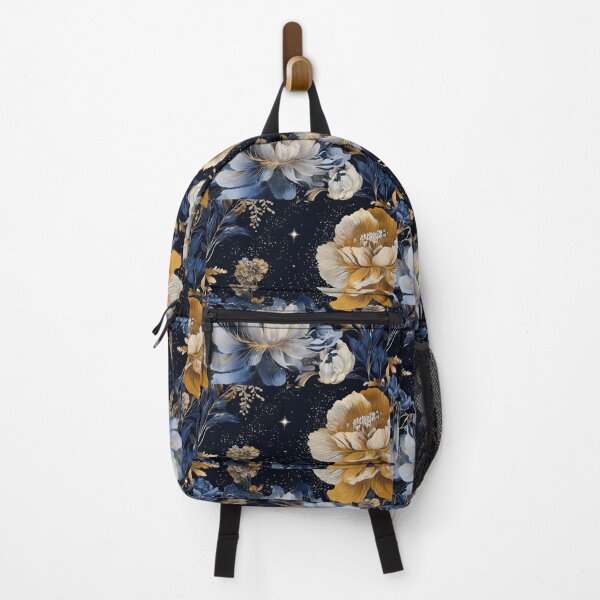 Item preview, Cosmic Floral Elegance on Midnight Background designed and sold by Desireehaz.