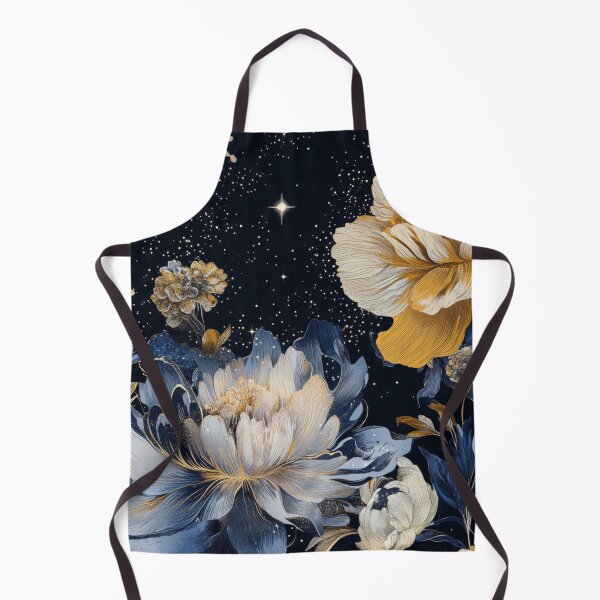 Item preview, Cosmic Floral Elegance on Midnight Background designed and sold by Desireehaz.