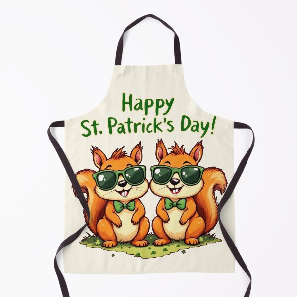 Item preview, St. Patrick’s Day Squirrel Duo designed and sold by SteadyRolling.