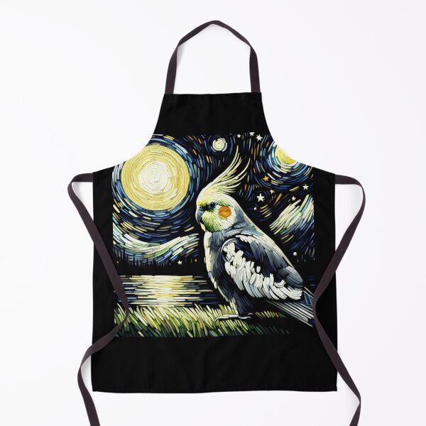 Item preview, Starry Night Cockatiel Parrot Van Gogh Bird Lover designed and sold by Kimberley King Art King Art.